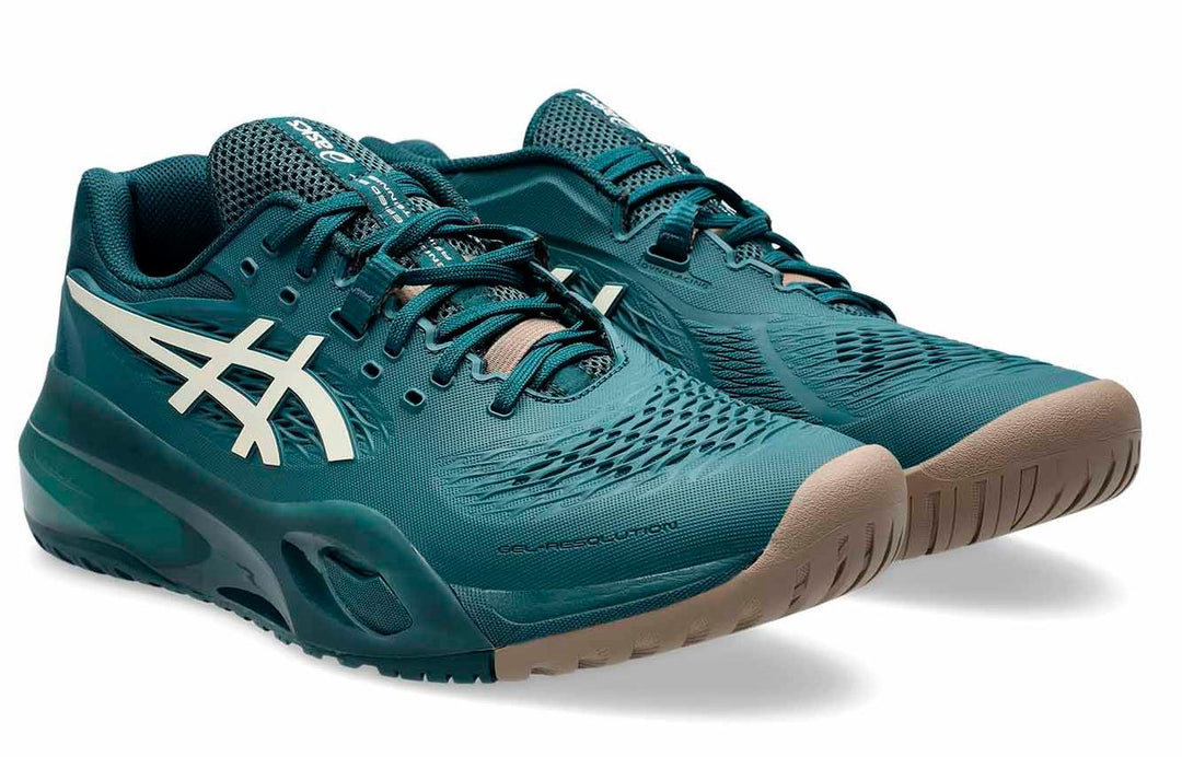 Asics Gel-Resolution X Saxon Green/Birch Men's tennis shoes