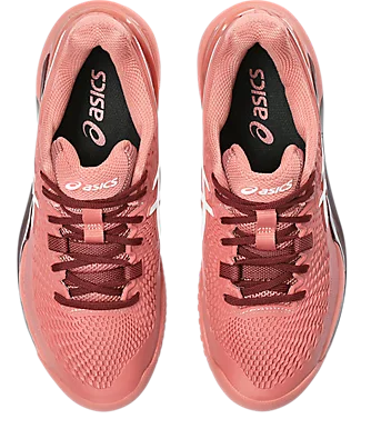 Chaussures de tennis Asics Gel-Resolution 9 CLAY Grenat clair/Blanc