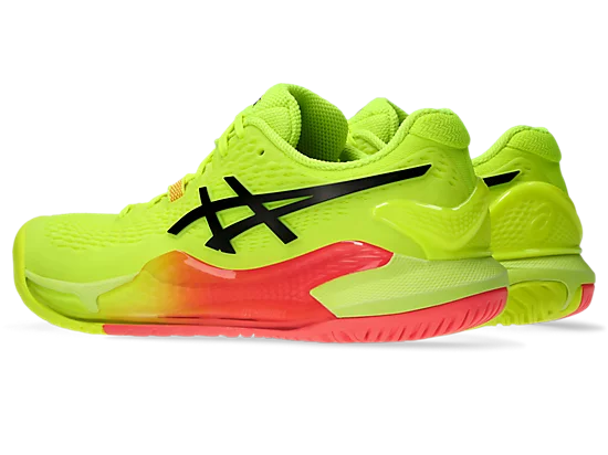 Asics Gel Resolution 9 Paris Men's Tennis Shoes Safety Yellow/Black