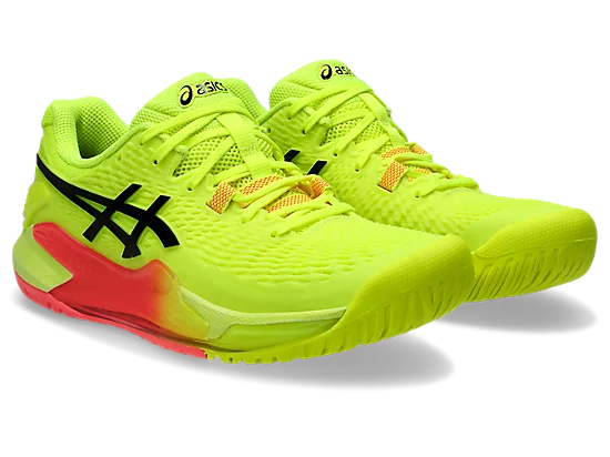 Asics Gel Resolution 9 Paris Men's Tennis Shoes Safety Yellow/Black