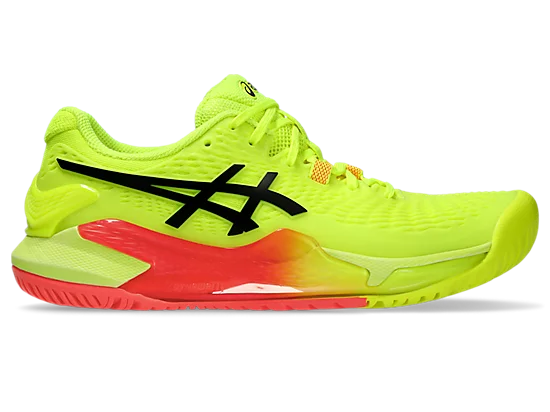 Asics Gel Resolution 9 Paris Men's Tennis Shoes Safety Yellow/Black