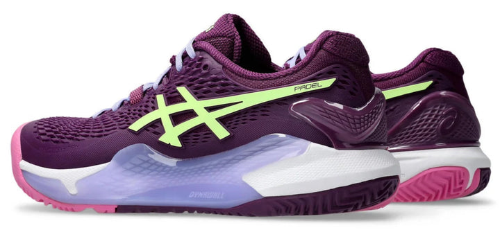 Chaussures de padel Asics Gel-Resolution 9 Mauve profond/Vert citron