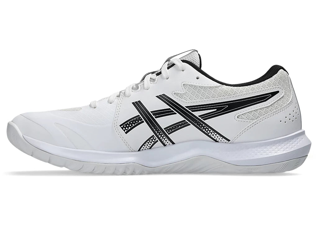 Chaussures de tennis Asics Gel-Tactic 13 pour homme, blanches et noires