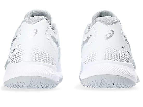Asics Gel-Tactic 12 Blanc/Argent Chaussures de court