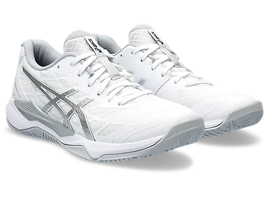 Asics Gel-Tactic 12 Blanc/Argent Chaussures de court