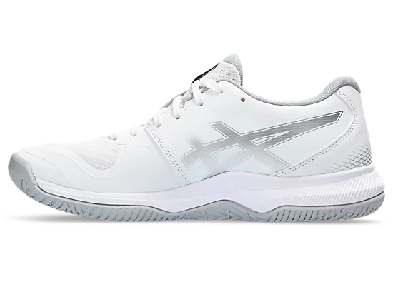 Asics Gel-Tactic 12 Blanc/Argent Chaussures de court