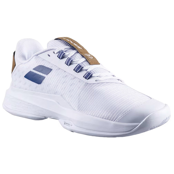 Chaussures de tennis Babolat Jet Tere 2 Wimbledon pour femme, toutes surfaces, blanc/bleu marine