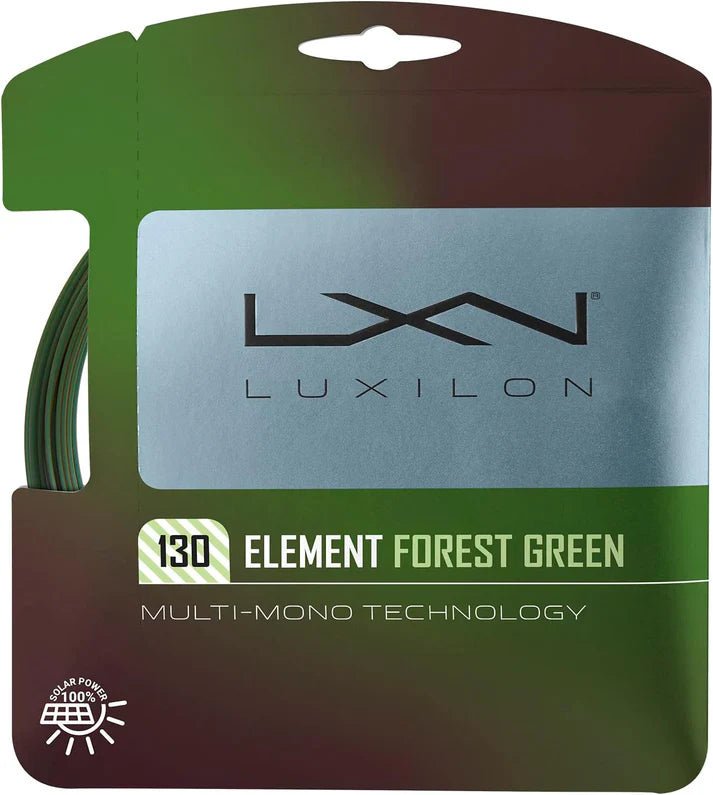 Luxilon Element Forest Green 130 16Lg Tennis 12M String Set