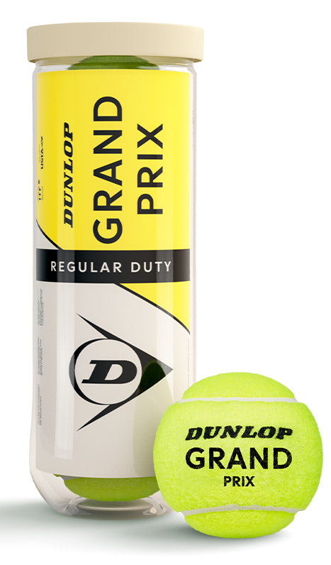 Dunlop Grand Prix Regular Duty Tennis Balls - 3 Ball Can