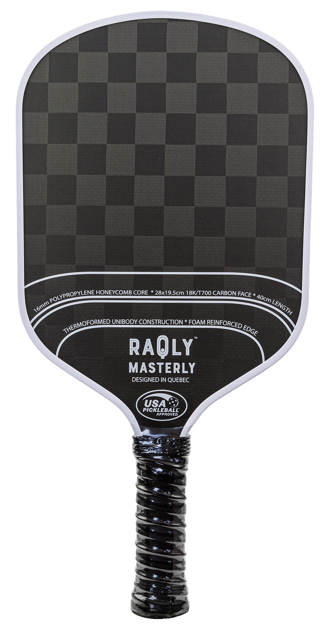 RAQLY Masterly 18K T700 Carbon Pickleball Paddle