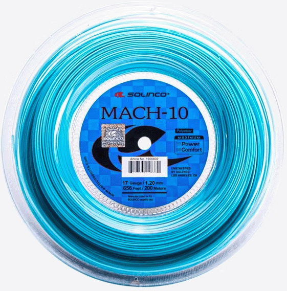 Solinco MACH-10 17g 120 Tennis 200M String Reel
