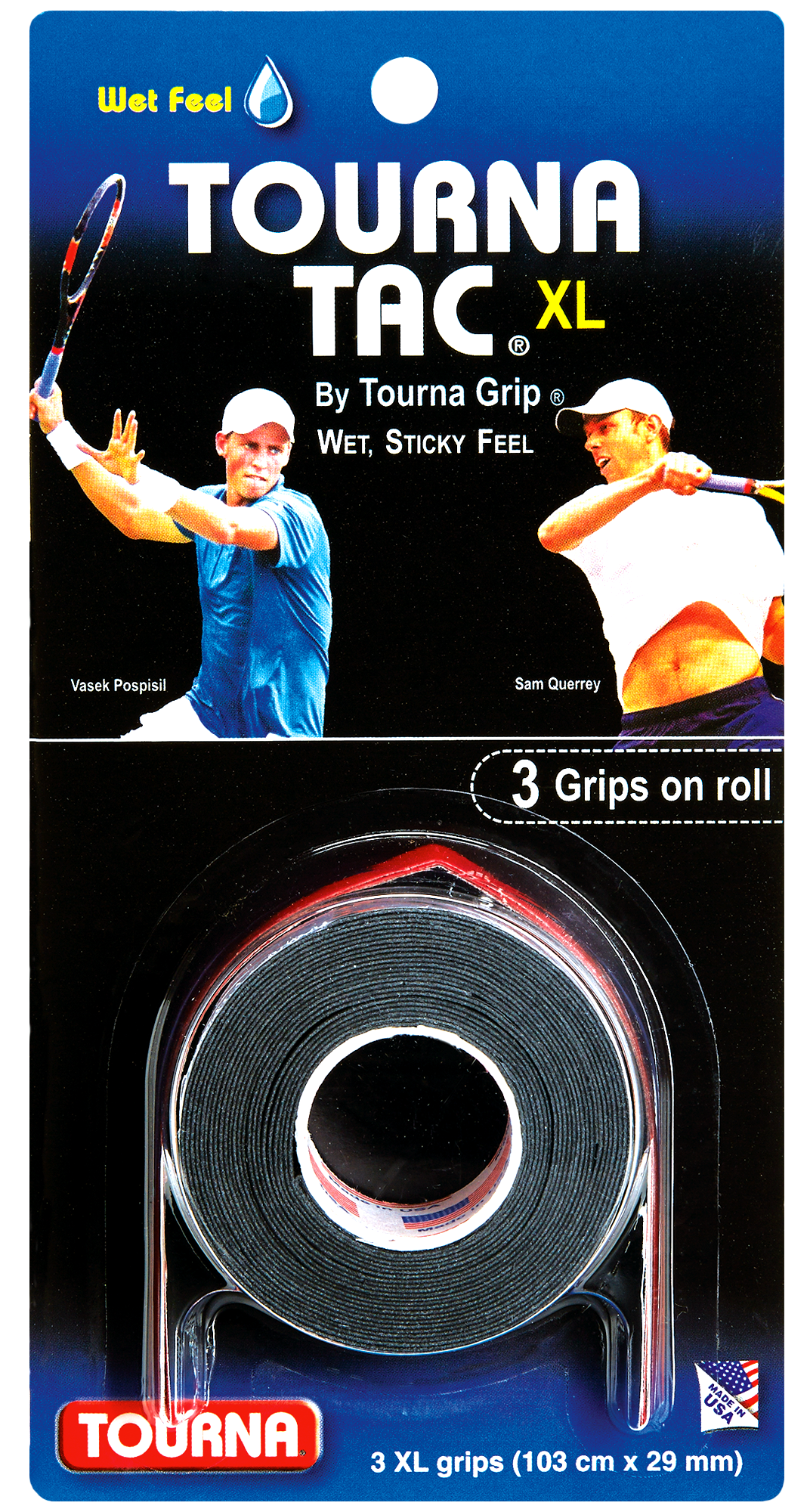 Tourna TAC Grip XL Wet Feel 3-pack
