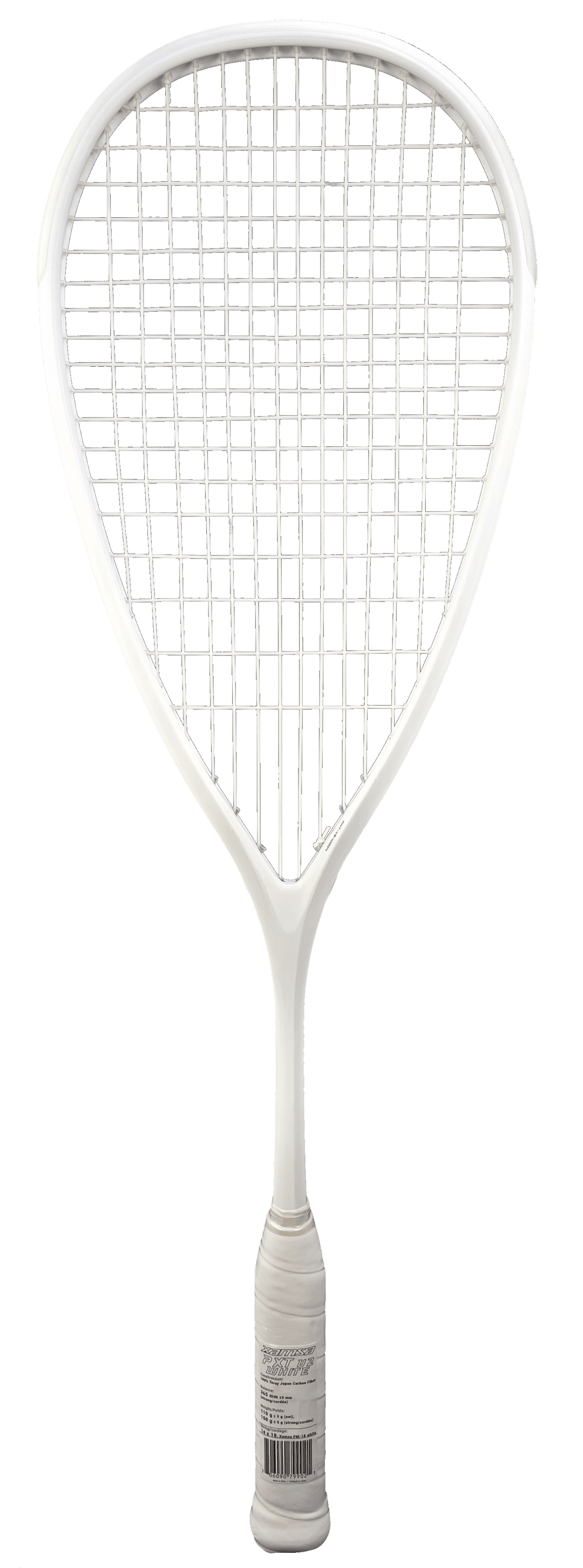 Raquette de squash Xamsa PXT V2 Incognito blanche