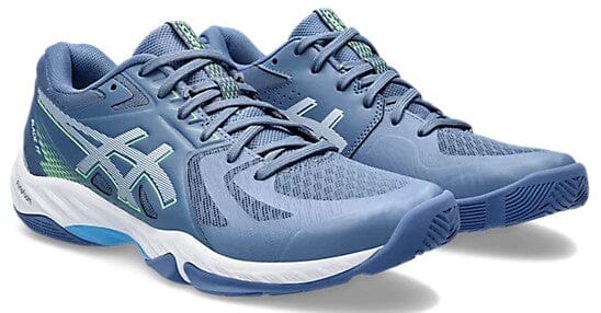 Asics Blade FF Men's Court Shoe Denim Blue/Lime Burst Men's Court Shoes Asics