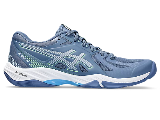 Asics Blade FF Men's Court Shoe Denim Blue/Lime Burst Men's Court Shoes Asics