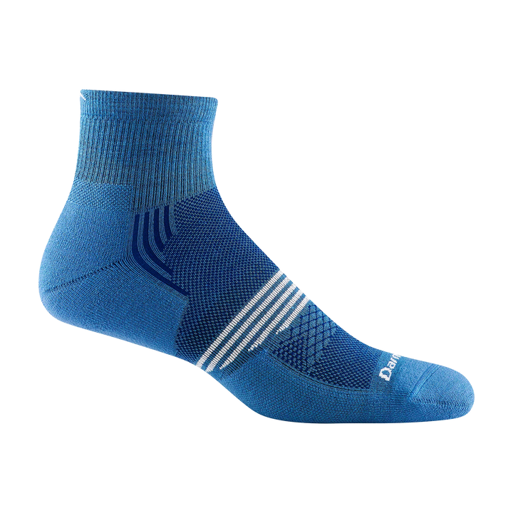 Darn Tough Athletic 1/4 Lightweight Sock with Cushion 1102 Socks Darn Tough XLarge (10-12) Cobalt