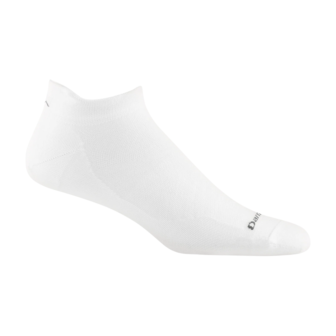 Darn Tough RUN No Show Tab Sock Ultra-Lightweight no cushion 1033 Socks Darn Tough X Large (12-13 men) White