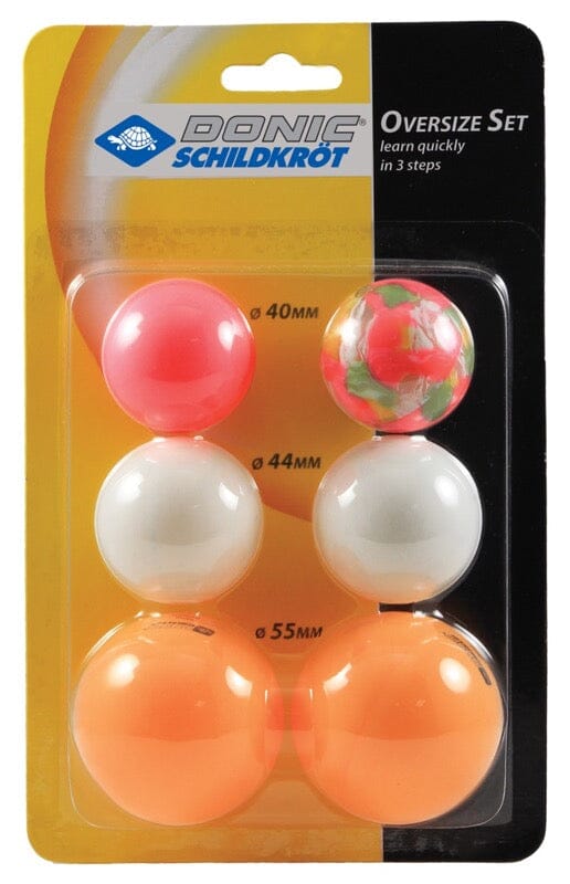 Donic-Schildkrot Oversize Learner Table Tennis Balls (pack of 6) Ping-pong balls Donic