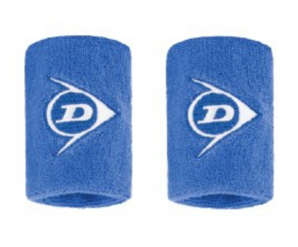 Dunlop Short Wristband with logo (pack of 2) Royal-Blue