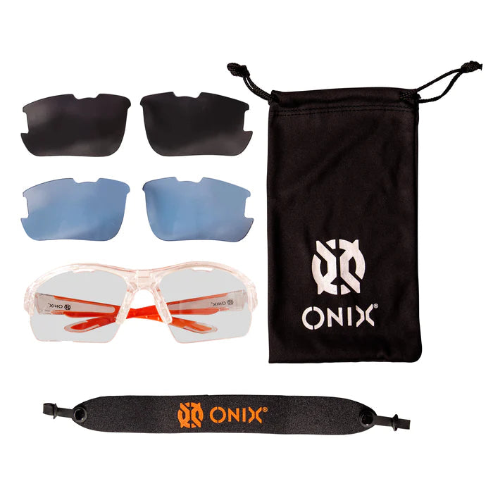 Onix Owl Eyewear (comes with Clear, Sunglass & Blue tint lens and pouch) Eyeguards Onix