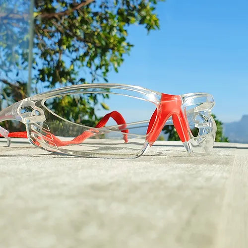 P360 Eyeguards Protective Eyewear Lens less Glasses Eyeguards P360 Red