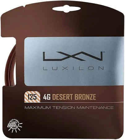 Luxilon 125 4G Desert Bronze Tennis 12m String Set