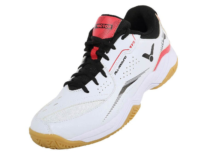 Victor A172 AD Court Shoes Bright White/Red Men's Court Shoes Victor 