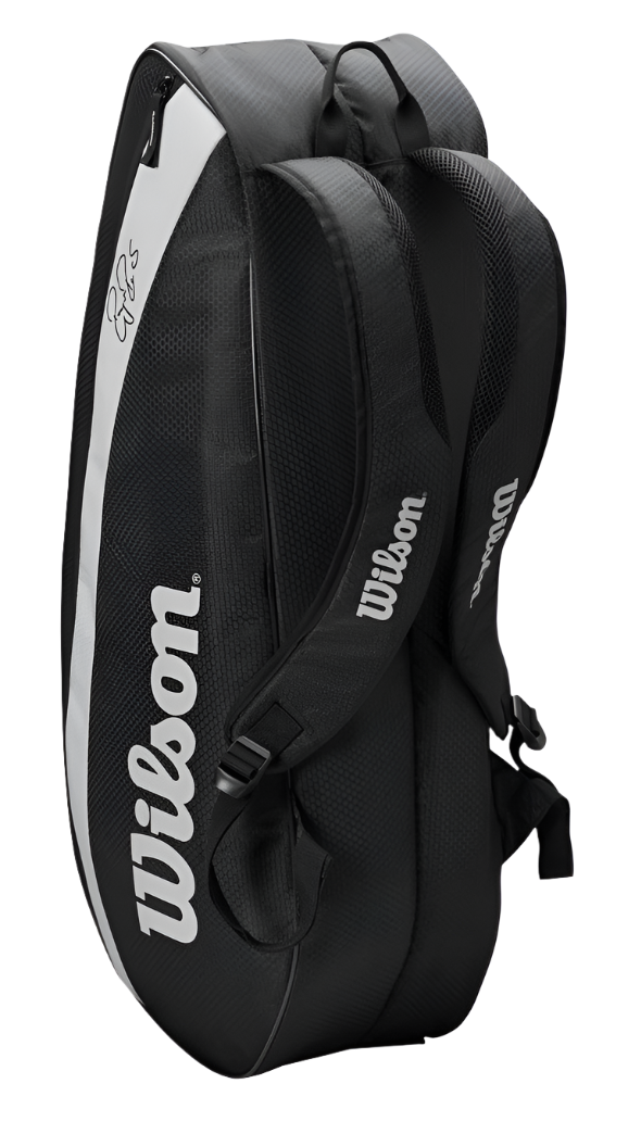 Wilson Federer Team Pack 6-Racquet Bag Black