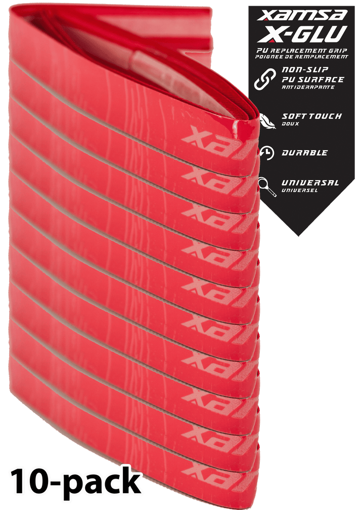 Xamsa X-GLU Replacement Grip Grips Xamsa Red 10-pack