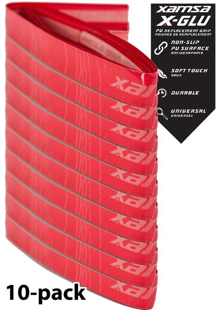 Xamsa X-GLU Replacement Grip Grips Xamsa Red 10-pack 