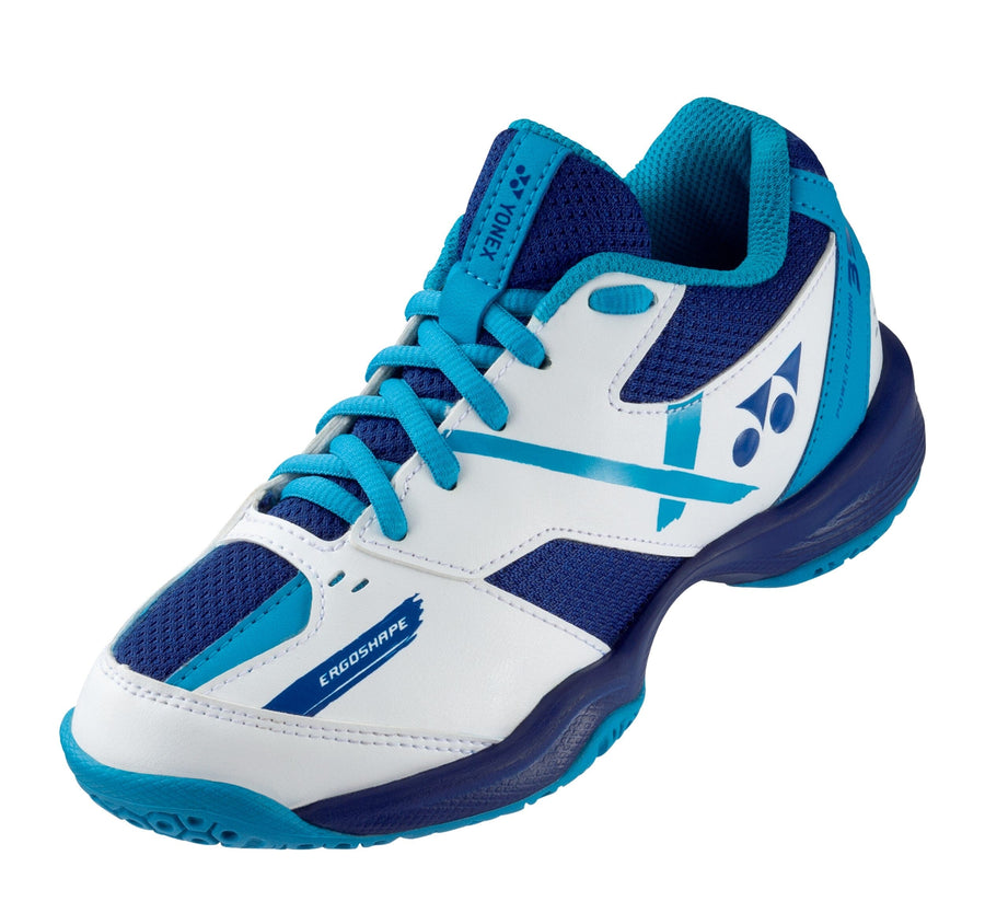 Yonex Power Cushion 39 Junior Unisex Court Shoes White/Blue Kids court shoes Yonex