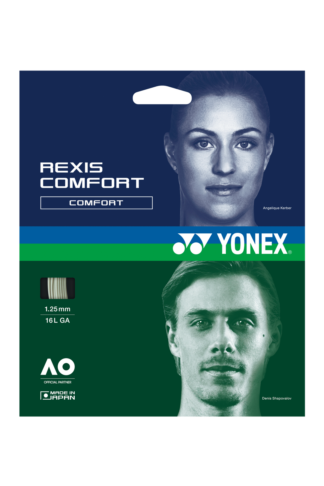 Yonex Rexis Comfort 125 16g Tennis 12M String Set
