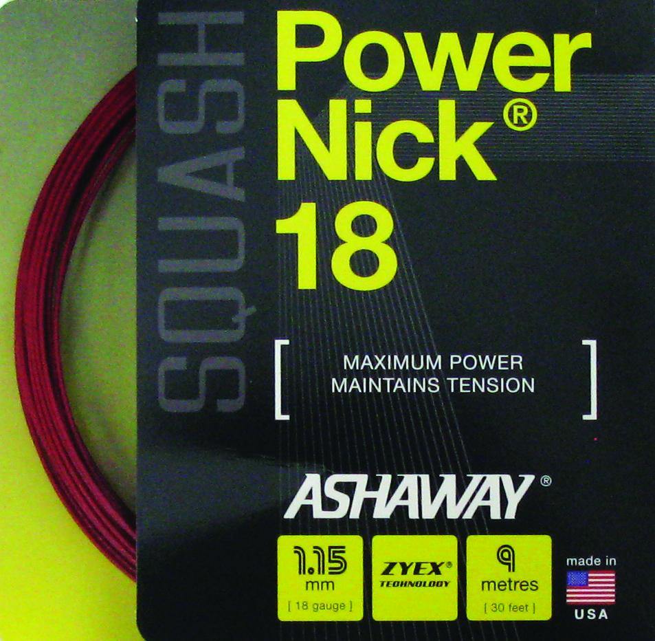 Cordage de squash Ashaway PowerNick 18 – Sports Virtuoso