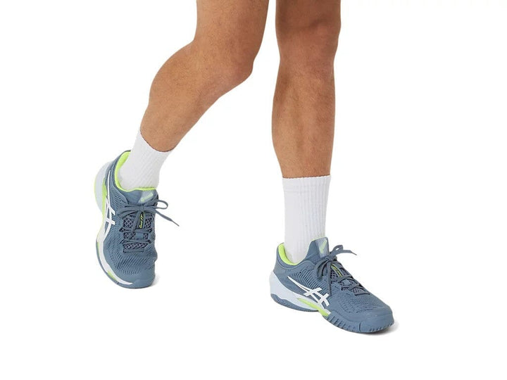 Asics Court FF 3 Men's Tennis Shoe Steel Blue/White 1041A370-400 Men's Tennis Shoes Asics