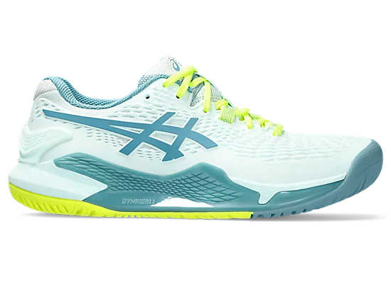 Asics Gel Resolution 9 Women's Tennis Shoes Soothing Sea/Gris Blue – Sports  Virtuoso