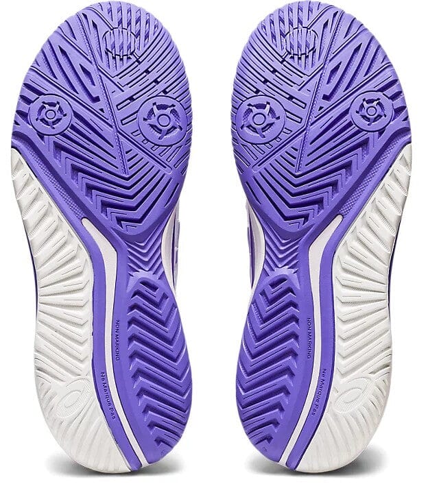 Asics Gel Resolution 9 Women's Tennis Shoes White/Amethyst 1042A208-101 Women's Tennis Shoes Asics