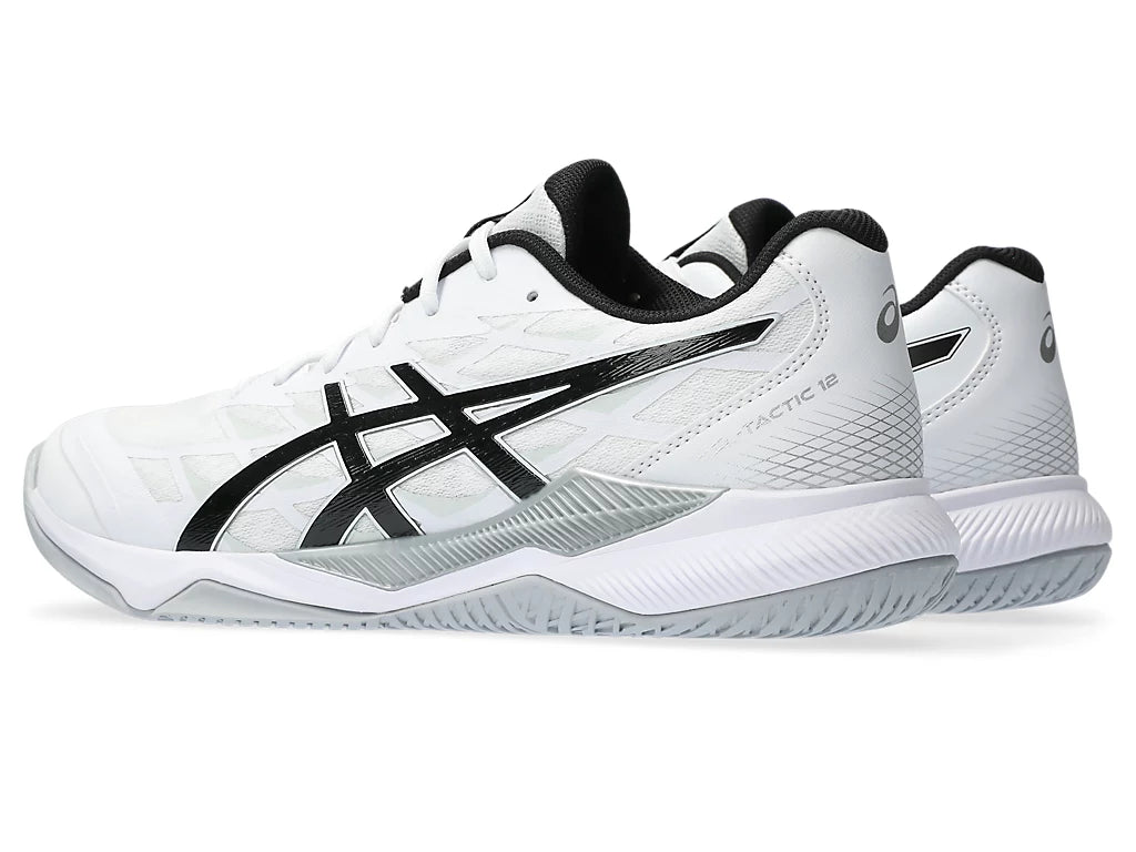 Asics Gel-Tactic 12 Men's Court Shoe White/Black 1071A090-100 Men's Court Shoes Asics
