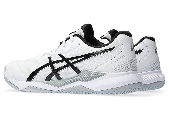 Asics Gel-Tactic 12 Men's Court Shoe White/Black 1071A090-100 Men's Court Shoes Asics