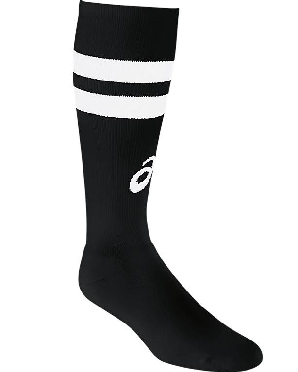 Asics Old School Volleyball Knee High Black-White Socks Asics