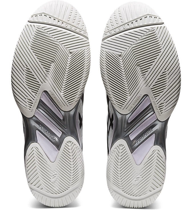 Asics Solution Speed FF 2 Men's Tennis Shoe White/Black 1041A182-100 Men's Tennis Shoes Asics