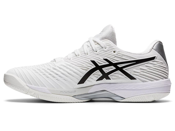 Asics Solution Speed FF 2 Men's Tennis Shoe White/Black 1041A182-100 Men's Tennis Shoes Asics