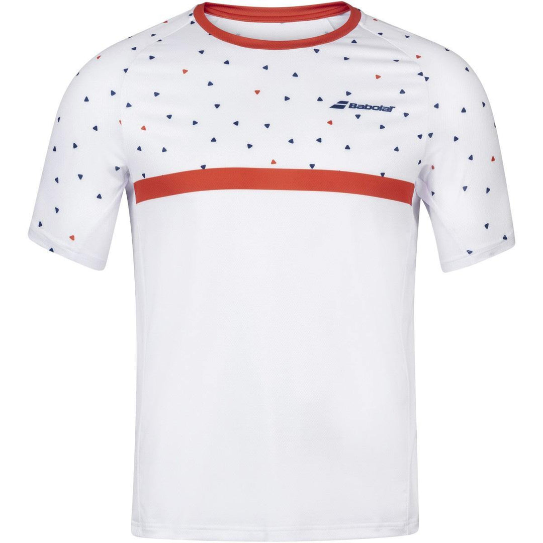 Babolat Compete Men's Crew Neck T-Shirt T-shirts Babolat S White