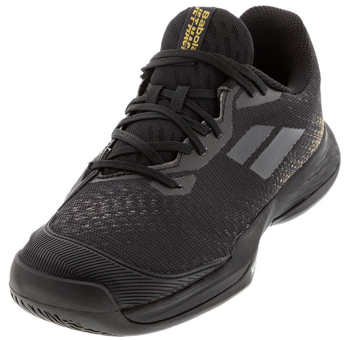 Babolat Jet Mach 3 All Court Junior Tennis Shoe Sample KidsTennisShoes Babolat 2.5 Men's / 4.0 Women's Black/Gold