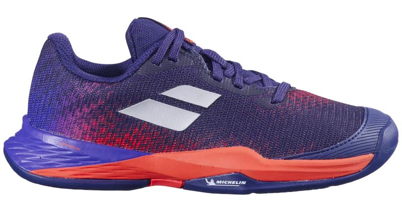 Babolat Jet Mach 3 All Court Junior Tennis Shoe Sample KidsTennisShoes Babolat 2.5 Men's / 4.0 Women's Blue Ribbon