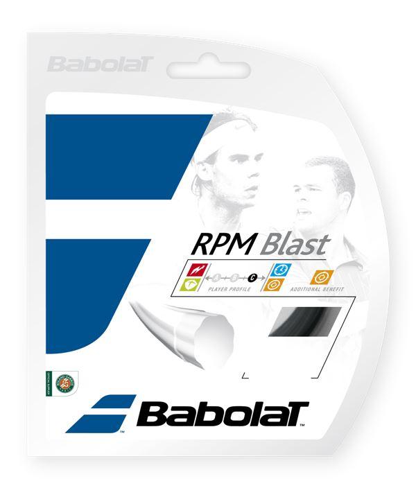 Babolat RPM Blast 16g Black Tennis 12M String Set Tennis Strings Babolat