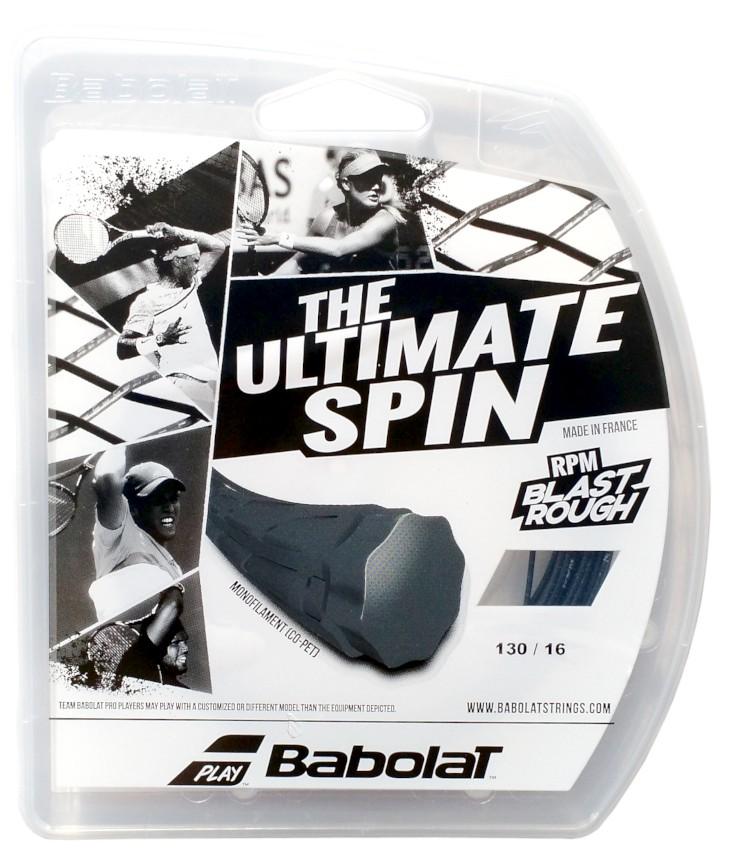 Babolat RPM Blast Rough 17g Black Tennis 12M String Set Tennis Strings Babolat