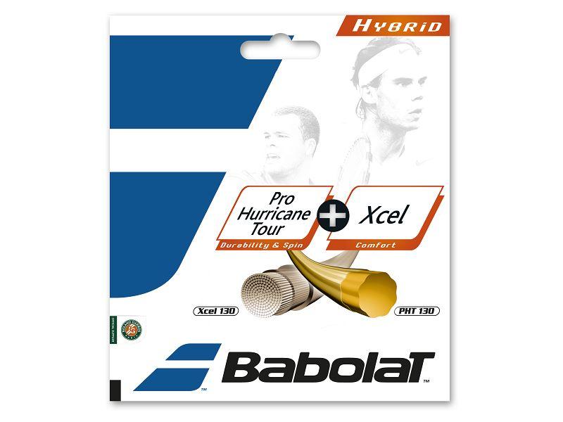 Babolat RPM Hurricane 16g XCEL 16g Hybrid Tennis 12M String Set