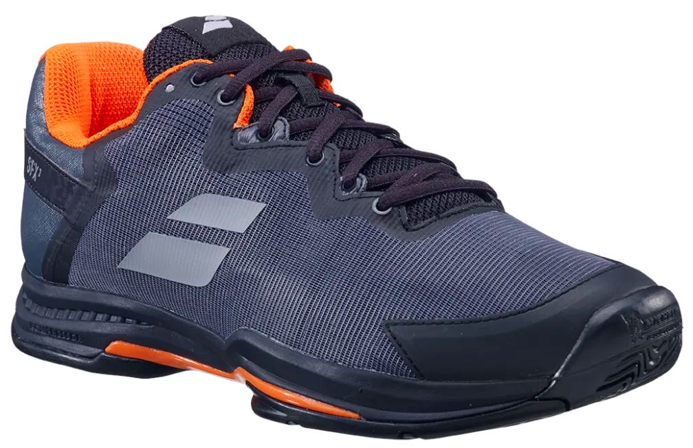 Babolat SFX3 All Court Men's Black/Orange Hybrid Tennis Shoe Men's Tennis Shoes Babolat