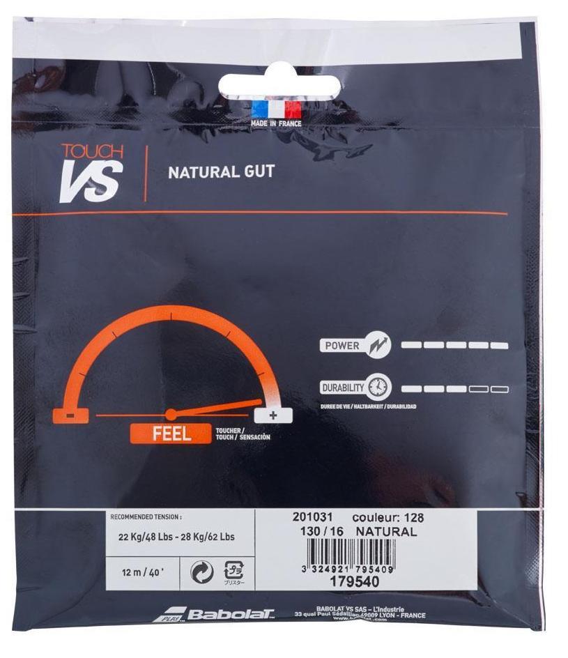 Babolat VS Touch 130/16 Original Natural Gut 12M String Set Tennis Strings Babolat