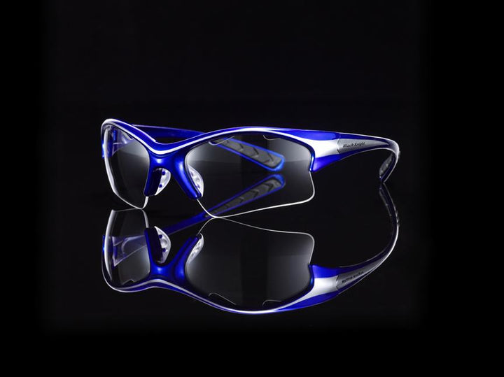 Black Knight Stiletto Regular Size Eyeguards AC-620 Eyeguards Black knight Blue/Silver